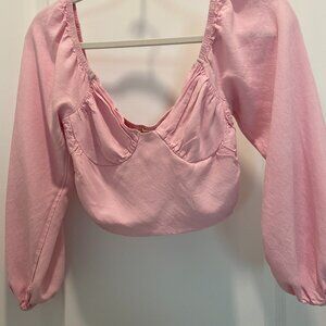 LA Hearts cropped top